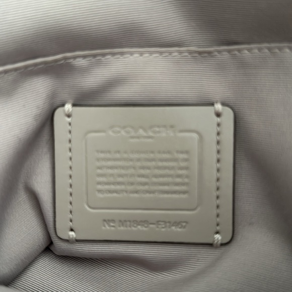 Coach Emma satchel in pebbled neutral leather taupe with a hint of gray! Perfect - Picture 7 of 8